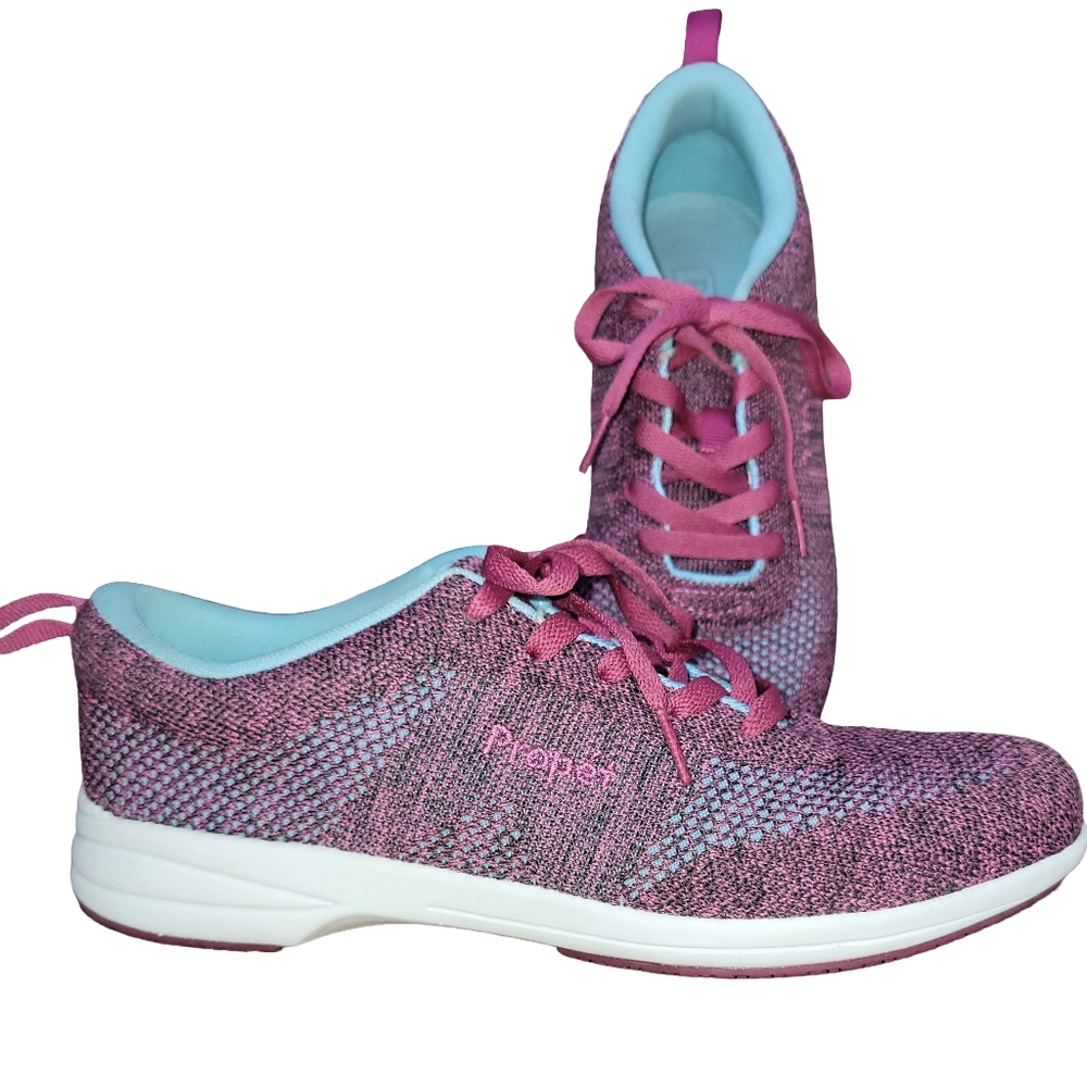 PROPET WASHABLE WALKER EVOLUTION SLIP RESISTANT SNEAKERS Berry/Blue Size 10